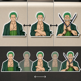 3D Lenticular Sticker - One Piece - Roronoa Zoro With Swords