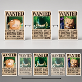 3D Lenticular Sticker - One Piece - Roronoa Zoro Wanted Posters