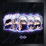 3D Lenticular Sticker - Jujutsu Kaisen - Satoru Gojo Peeking