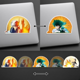3D Lenticular Sticker - My Hero Academia - Todoroki, Midoriya & Bakugo