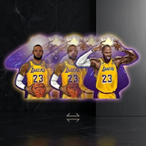 3D Lenticular Sticker - NBA - Lebron James Lakers #23