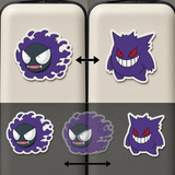 3D Lenticular Sticker - Pokémon - Gastly & Gengar