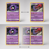 3D Lenticular Sticker - Pokémon - Gastly, Haunter & Gengar Cards