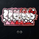 3D Lenticular Sticker - Hello Kitty - Pink Bow & Red Bow