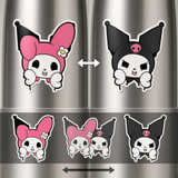 3D Lenticular Sticker - Sanrio - My Melody & Kuromi