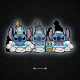 3D Lenticular Sticker - Lilo & Stitch - Stitch & Scrump Hot Spring