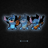 3D Lenticular Sticker - Lilo & Stitch - Stitch Playing Ukulele