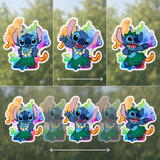 3D Lenticular Sticker - Lilo & Stitch - Stitch Hula Dance