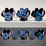 3D Lenticular Sticker - Lilo & Stitch - Stitch Expressive Poses