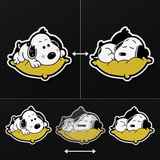 3D Lenticular Sticker - Peanuts - Snoopy Awake & Sleeping