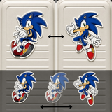 3D Lenticular Sticker - Sonic the Hedgehog - Sonic Action