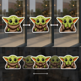 3D Lenticular Sticker - Star Wars - Baby Yoda (Grogu)