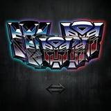 3D Lenticular Sticker - Transformers - Autobot & Decepticon Logos