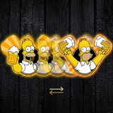 3D Lenticular Sticker - The Simpsons - Homer Holding Beer