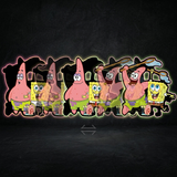 3D Lenticular Sticker - SpongeBob SquarePants - Spongebob And Patrick Beach Adventure With Gary Snail Three Panels
