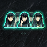 3D Lenticular Sticker - Demon Slayer - Muichiro Tokito Three Expressions