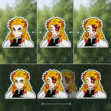3D Lenticular Sticker - Demon Slayer - Kyojuro Rengoku Three Forms