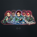 3D Lenticular Sticker - Demon Slayer - Tanjiro Kamado Water Cloak Transformation