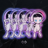 3D Lenticular Sticker - Pokémon - Mewtwo and Mew Two Forms