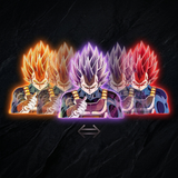 3D Lenticular Sticker - Dragon Ball - Vegeta Super Saiyan Color Shift