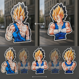 3D Lenticular Sticker - Dragon Ball - Majin Vegeta Super Saiyan