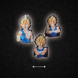 3D Lenticular Sticker - Dragon Ball - Majin Vegeta Super Saiyan