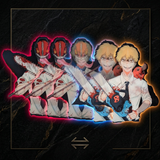 3D Lenticular Sticker - Chainsaw Man - Denji Chainsaw Devil and Human Two Forms