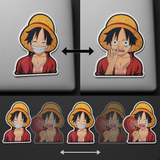3D Lenticular Sticker - One Piece - Monkey D Luffy Three Expressions