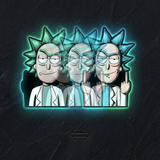 3D Lenticular Sticker - Rick and Morty - Rick Sanchez Middle Finger