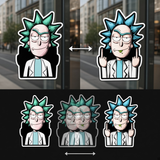 3D Lenticular Sticker - Rick and Morty - Rick Sanchez Middle Finger