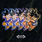 3D Lenticular Sticker - Dragon Ball - Kid Goku GT Two Forms