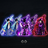 3D Lenticular Sticker - Solo Leveling - Sung Jin-Woo Shadow Monarch Three Forms