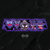3D Lenticular Sticker - Pokémon - Gastly, Haunter, Gengar