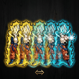 3D Lenticular Sticker - Dragon Ball - Goku (Super Saiyan Blue)