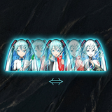 3D Lenticular Sticker - Vocaloid - Hatsune Miku (Singing)