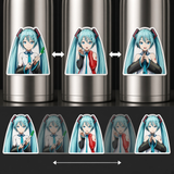 3D Lenticular Sticker - Vocaloid - Hatsune Miku (Singing)