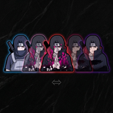 3D Lenticular Sticker - Naruto - Itachi Uchiha (With Sword)