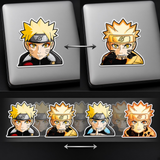 3D Lenticular Sticker - Naruto - Uzumaki (Close Up)