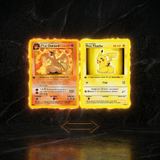 3D Lenticular Sticker - Pokémon - Thicc Pikachu & Charizard TCG Card Art