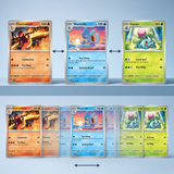 3D Lenticular Sticker - Pokémon - Charmeleon Wartortle Ivysaur TCG Card Art