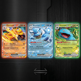3D Lenticular Sticker - Pokémon - Charizard Blastoise Venusaur EX TCG Card Art