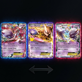 3D Lenticular Sticker - Pokémon - Mewtwo EX TCG Card Art