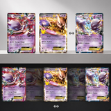 3D Lenticular Sticker - Pokémon - Mewtwo EX TCG Card Art