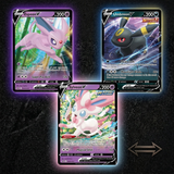 3D Lenticular Sticker - Pokémon - Eeveelutions V Espeon Umbreon Sylveon TCG Card Art