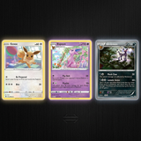3D Lenticular Sticker - Pokémon - Eevee, Espeon & Umbreon TCG Card Art