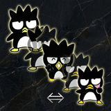 3D Lenticular Sticker - Hello Kitty - Badtz-Maru