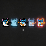 3D Lenticular Sticker - Lilo & Stitch - Elvis Stitch