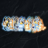 3D Lenticular Sticker - Bluey - Bluey and Bingo