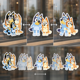 3D Lenticular Sticker - Bluey - Bluey and Bingo