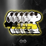 3D Lenticular Sticker - Peanuts - Snoopy Joe Cool